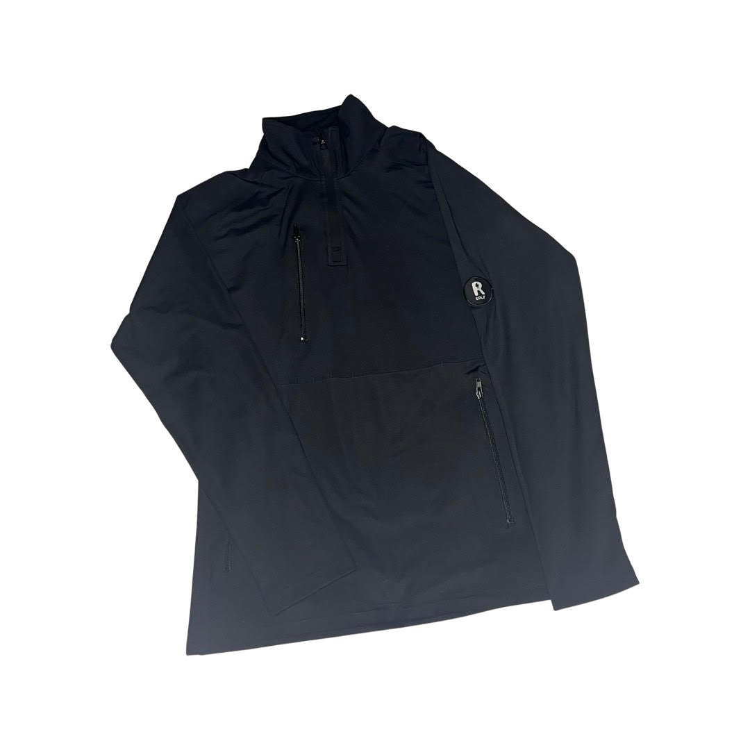 Black quarter zip midlayer